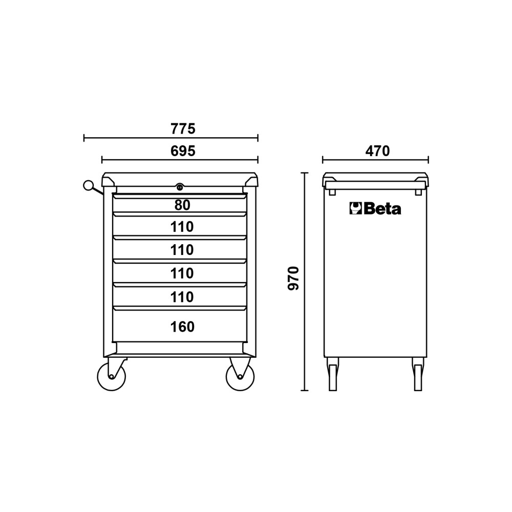BetaEasy trolley with 196 tools Offer 2024 Beta C04BOX VU