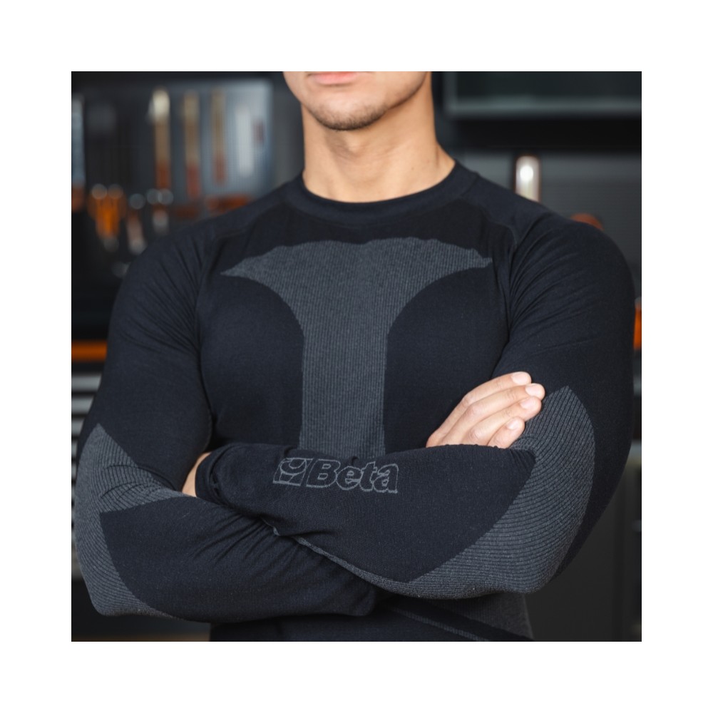 Technical stretch undershirt, long-sleeved, with graphene - Beta 7997GN