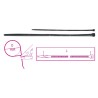 Nylon cable ties with self-locking heads 1748/...K
